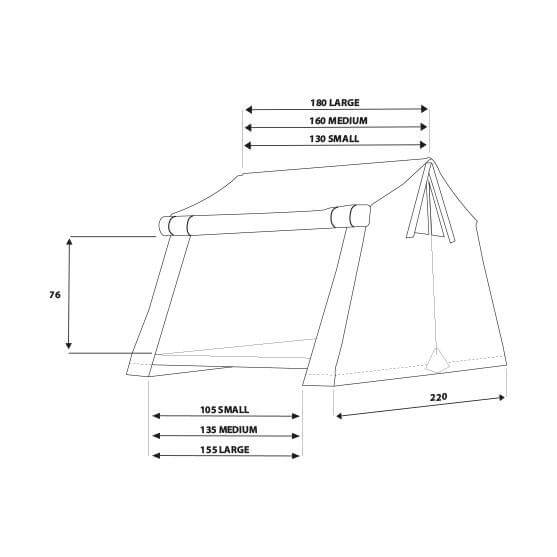 Autohome Dachzelt - Air Camping Roof Top Tents measures