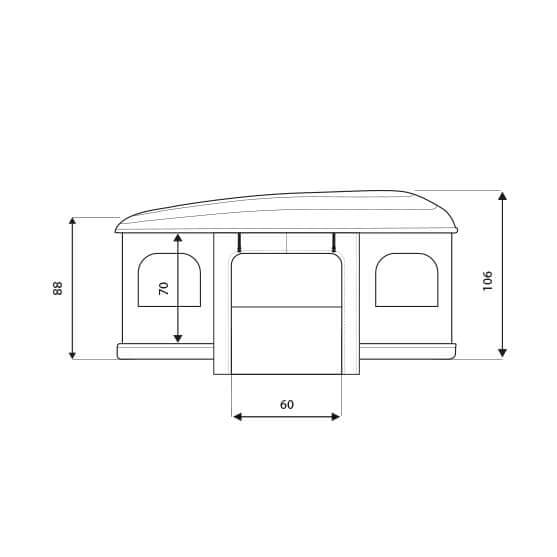 Autohome Dachzelt - Airtop Roof Top Tents measures