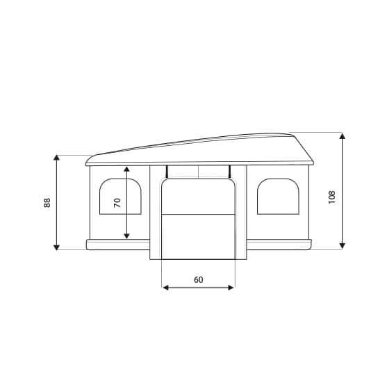 Autohome Dachzelt - Maggiolina Grand Tour 360 Roof Top Tents measures